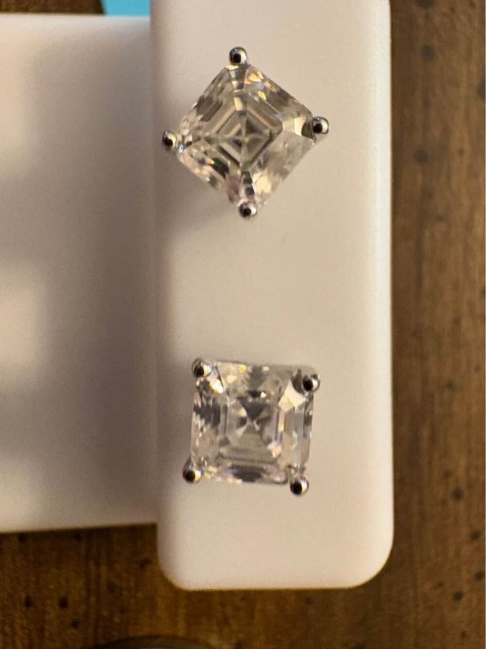 Sterling Silver Moissanite Stud Earrings 2.42 CTW